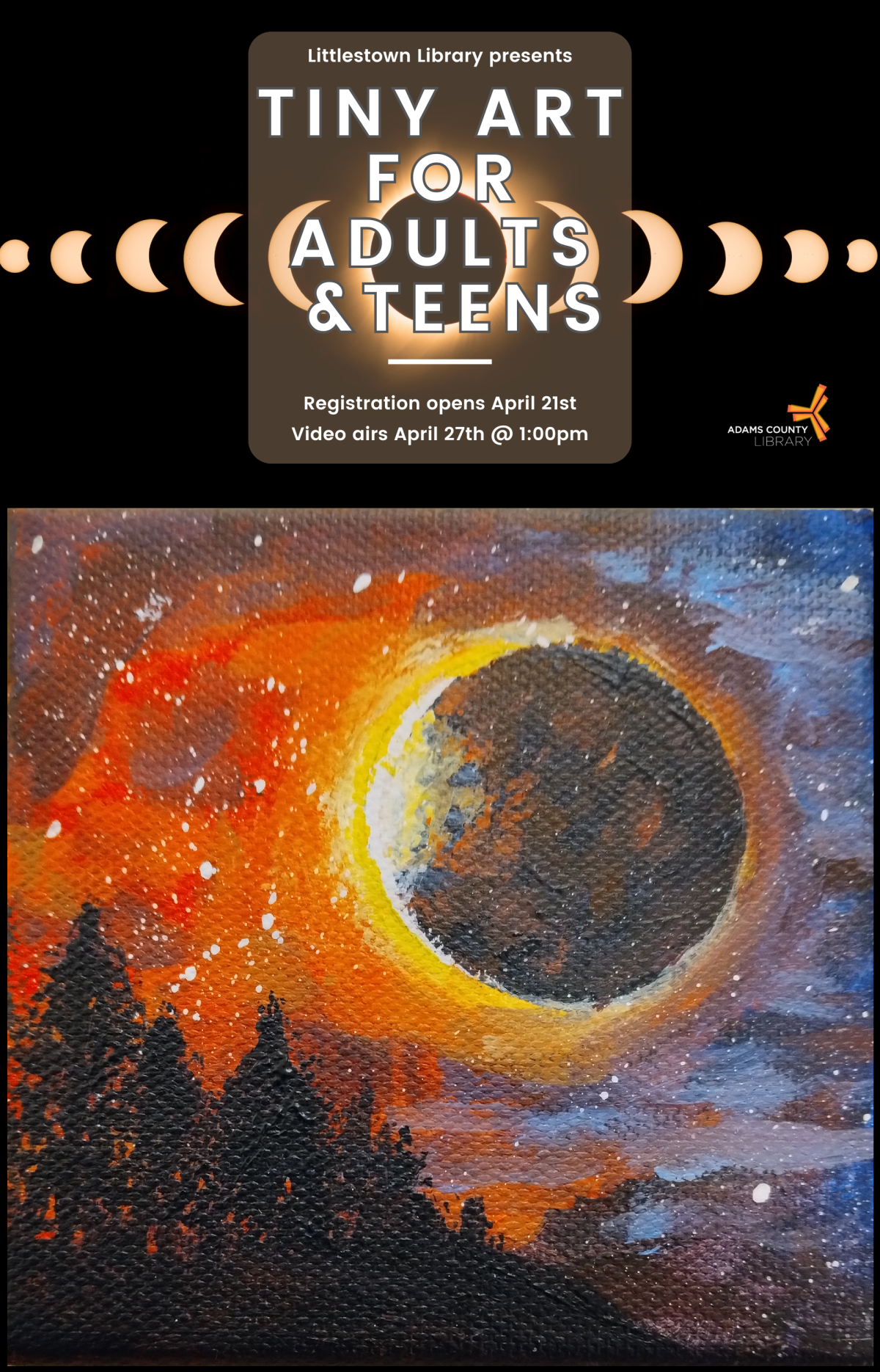 Solar Eclipse Tiny Art