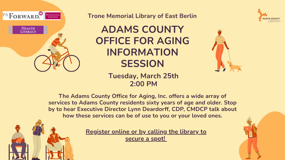 Flyer with Information on the Office of Aging Information Session