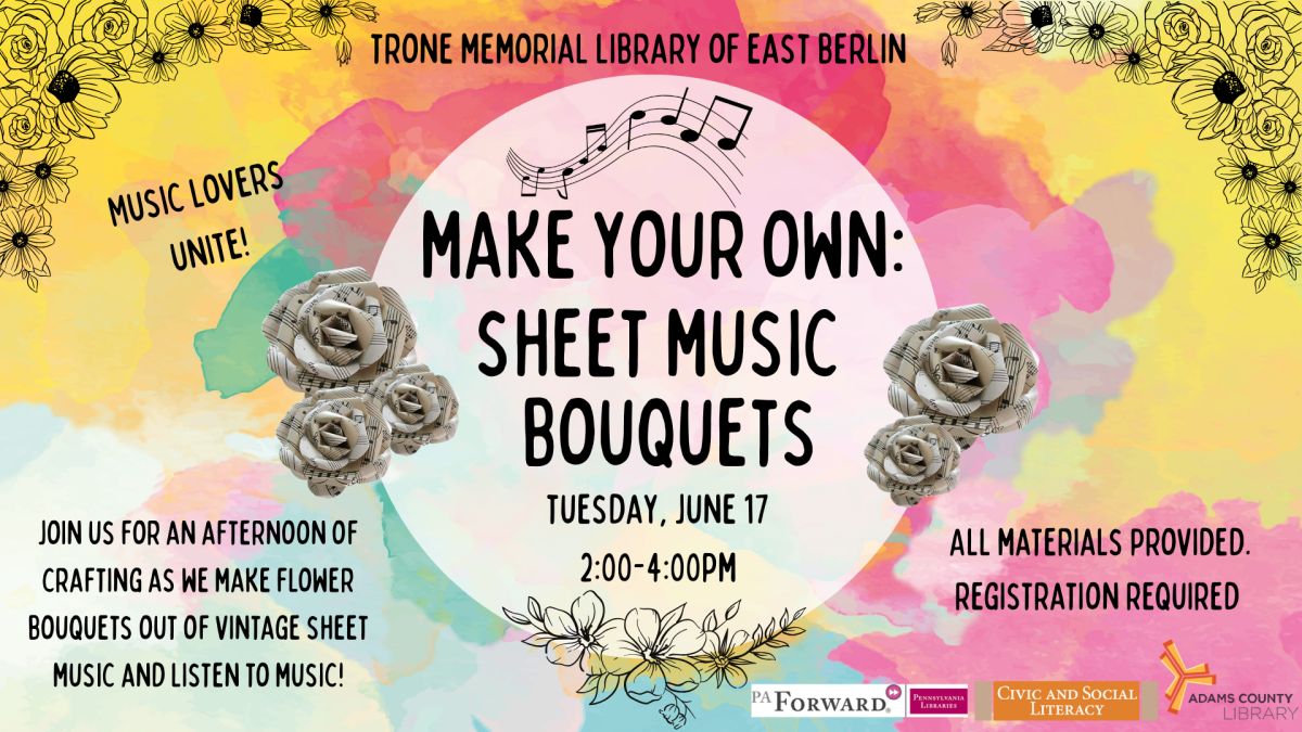 Flier for Make Your Own: Sheet Music Bouquets