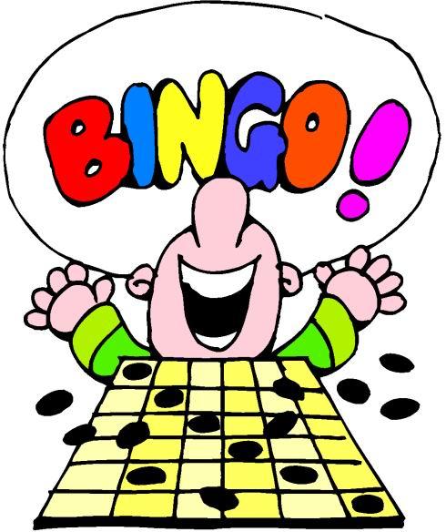 Cartoon bingo player