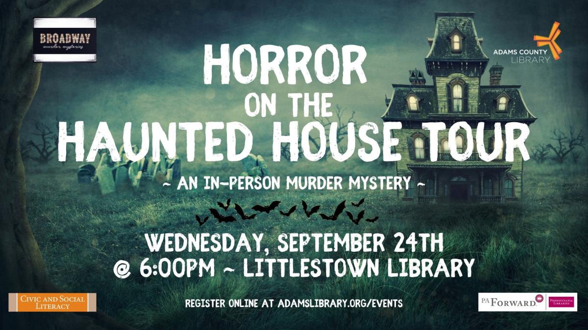 Horror on the Haunted House Tour - an in person murder mystery
