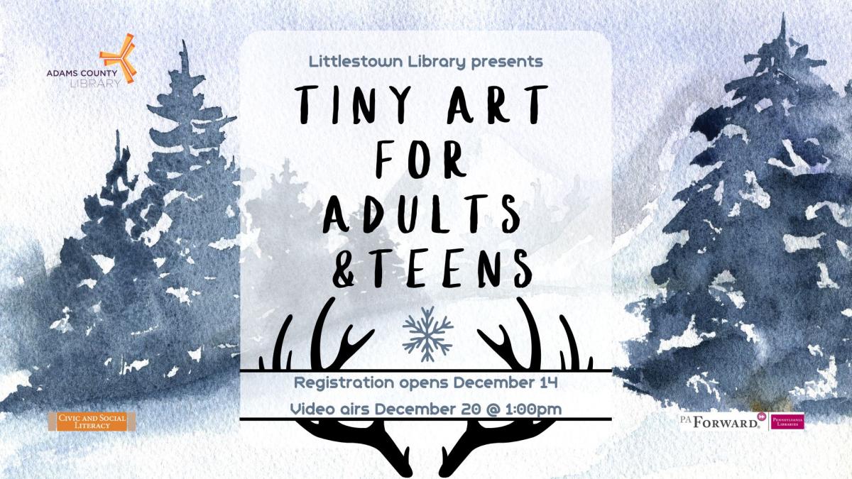 Tiny Art Winter Stag