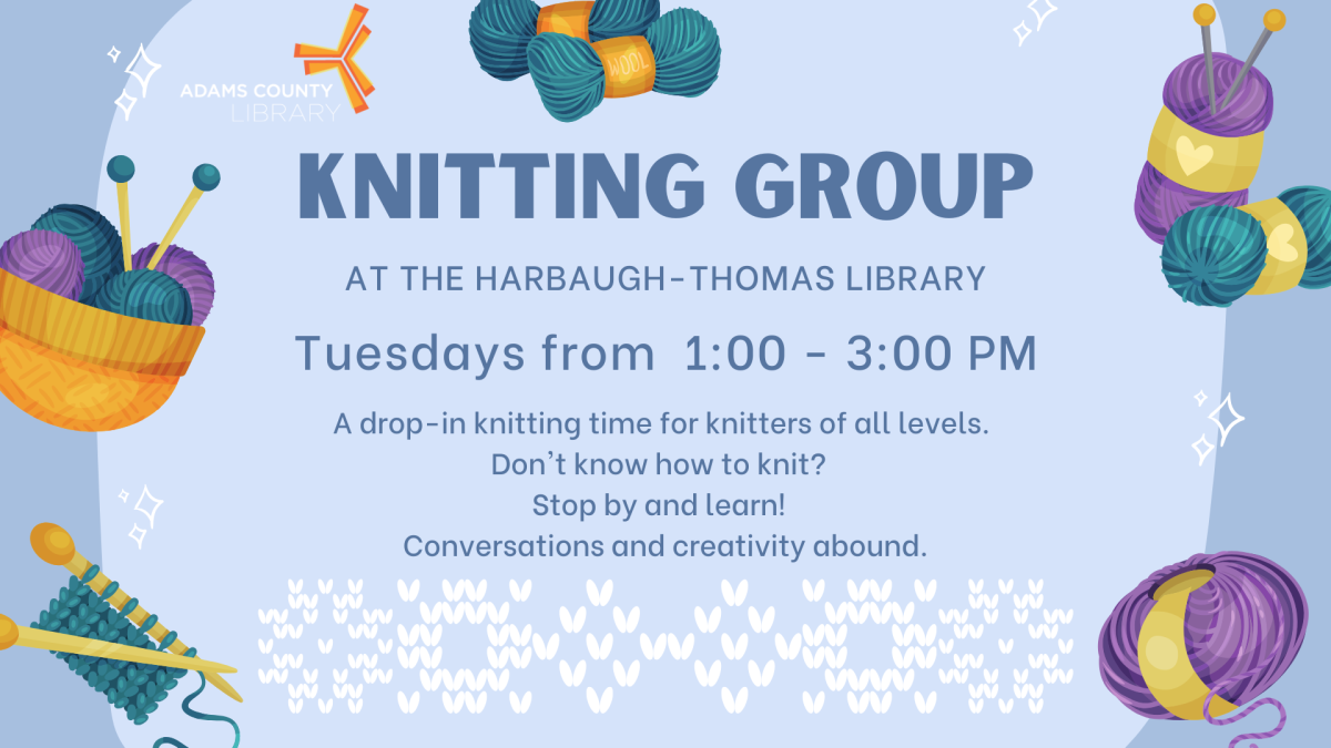 Knitting Group at Harbaugh-Thomas Library in Biglerville